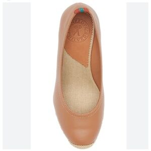 Penelope Chilvers Scoop Espadrille Platform Wedge Pump, Tan, Size EU40/US9, NWOT